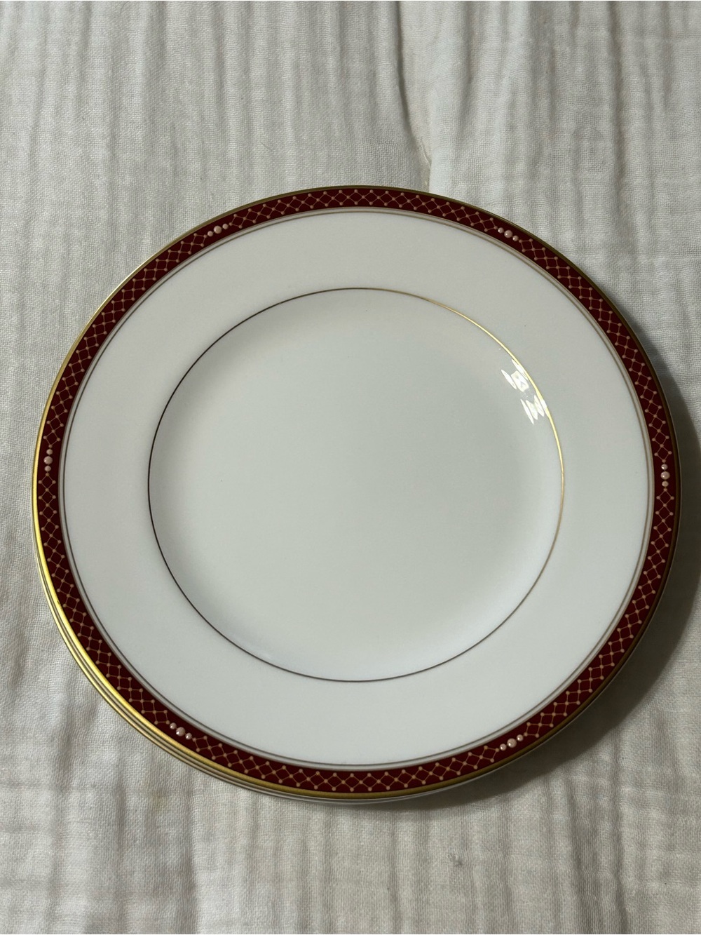 WATERFORD CHINA Trapani set of 4 salad dessert plates 8” New